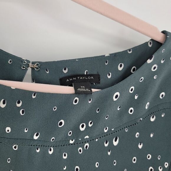 Ann taylor boatneck long sleeve career blouse - Picture 4 of 11